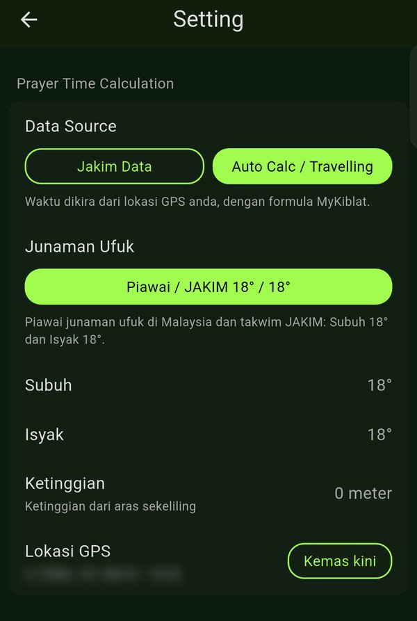 Auto Calc Settings