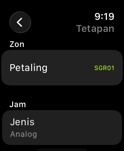 Watch Settings